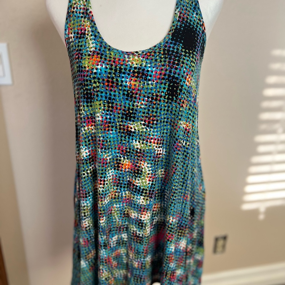 Ladies Vintage CAbi | Patterned Tank Top | Multi Colored | Style 301 | Size S